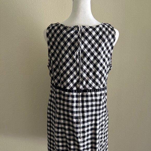 Faded Glory Babydoll Dress Empire Gingham SZS Coquette Mod Vintage 90s Y2K - Picture 2 of 7